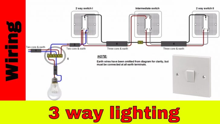 How To Wire Way Lighting Circuit Youtube Way Light Switching Wiring Diagram Cadician S