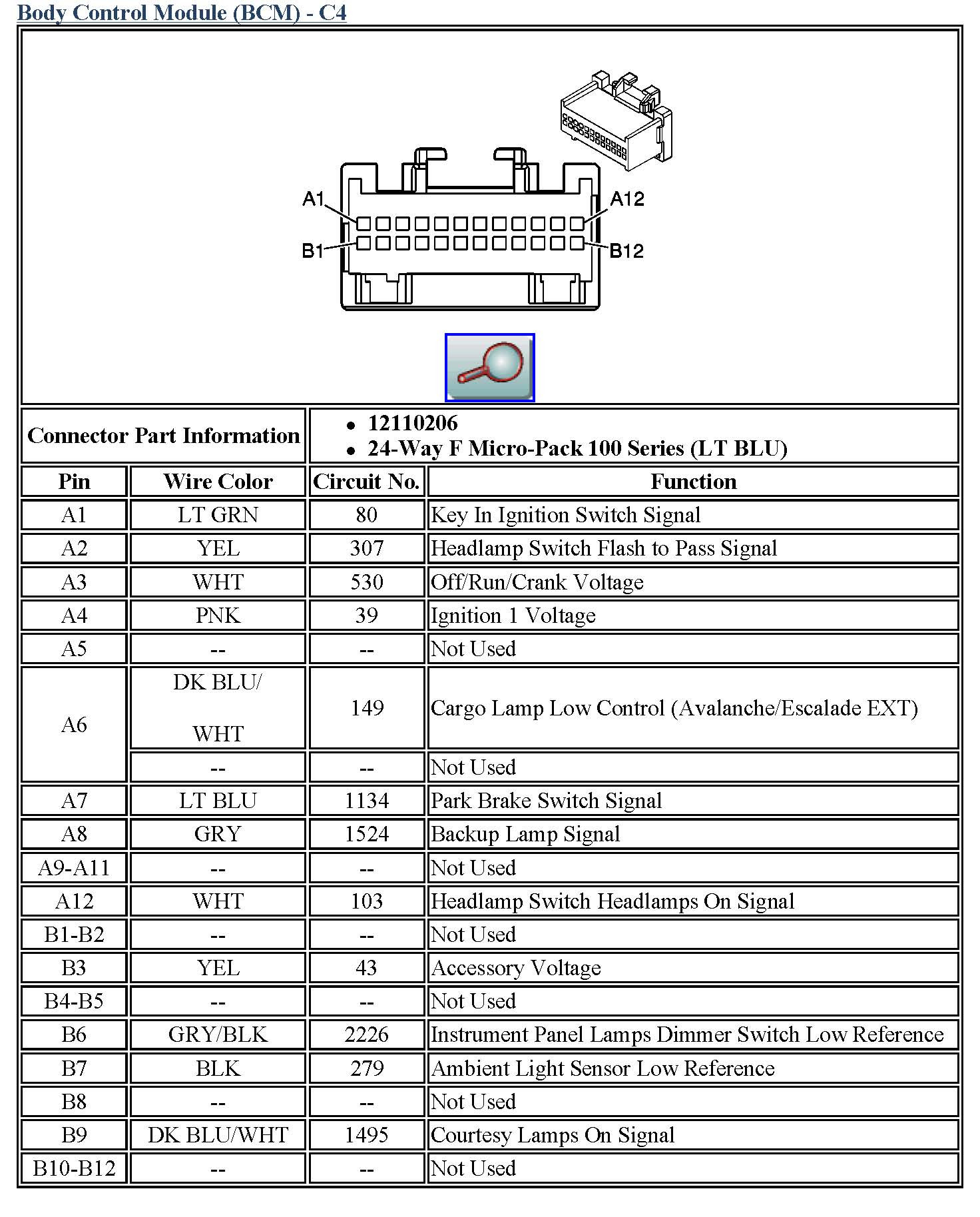 Chevy Tahoe Wiring Diagram