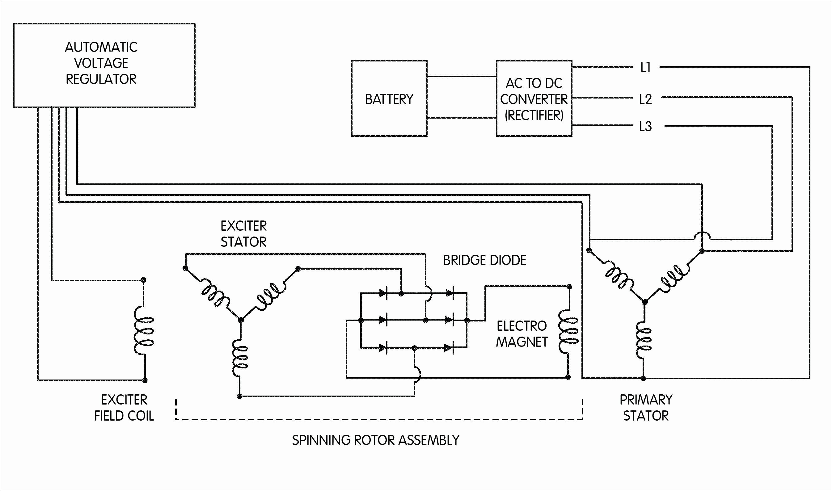 1 Wire Alternator Wiring Diagram Suzuki Samurai | Manual E-Books - Alternator Exciter Wiring Diagram