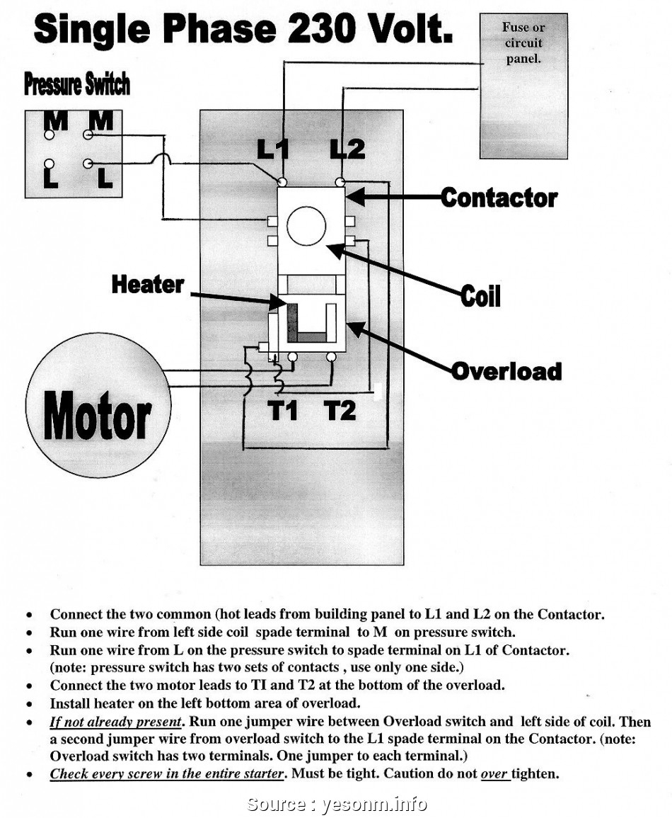 220 volt pressure switch wiring