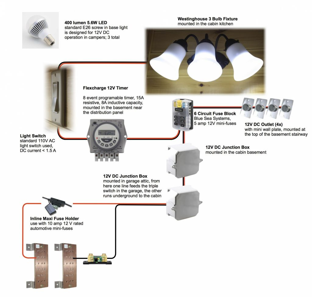 12 Volt Wiring Diagram For Lights Cadician's Blog