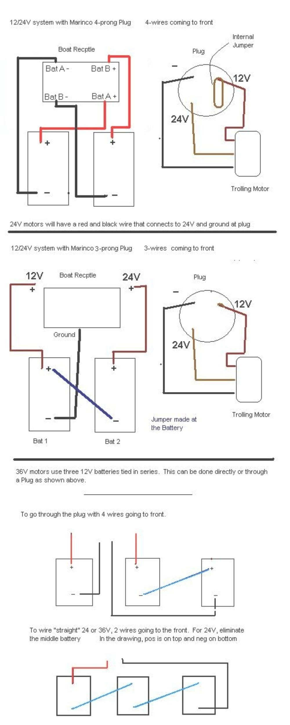 12 24 Volt Trolling Motor Wiring Diagram | Wiring Diagram - 12 24 Volt Trolling Motor Wiring Diagram