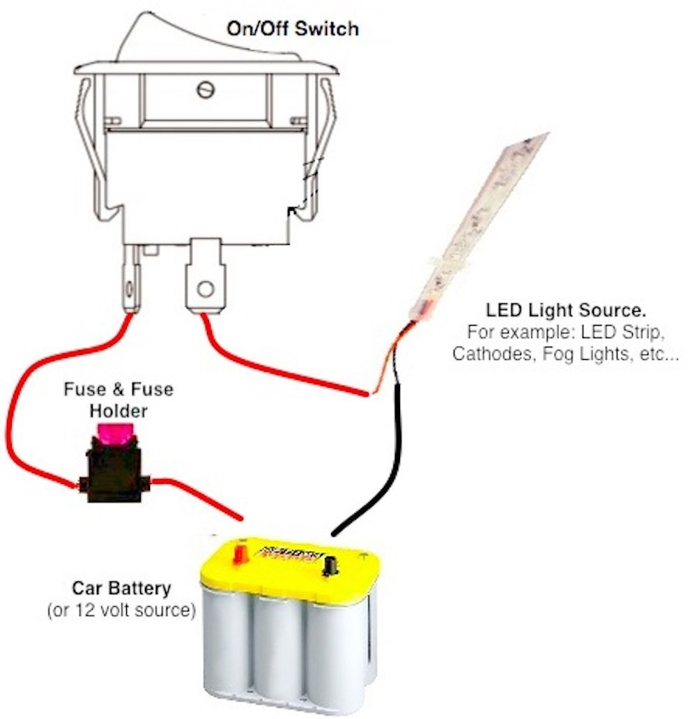 12 Volt On Off Toggle Switch Wiring Diagram | Manual E-Books - On Off On Toggle Switch Wiring Diagram