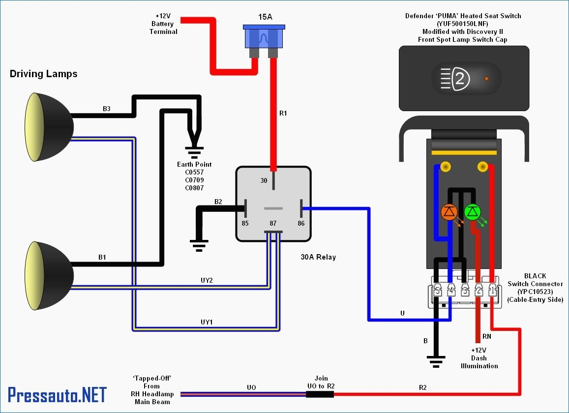 12 Volt Spotlight Wiring Diagram | Manual E-Books - 12 Volt Relay