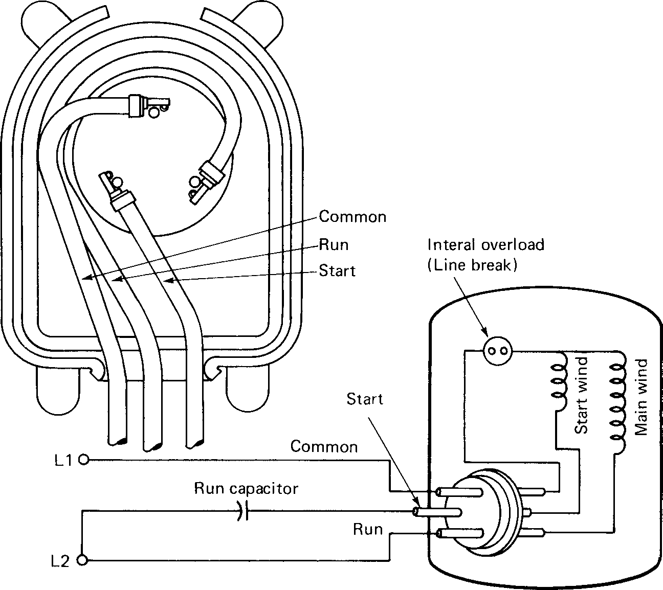 120 Volt Capacitor Wiring Diagram | Wiring Library - Single Phase Motor Wiring Diagram With Capacitor Start