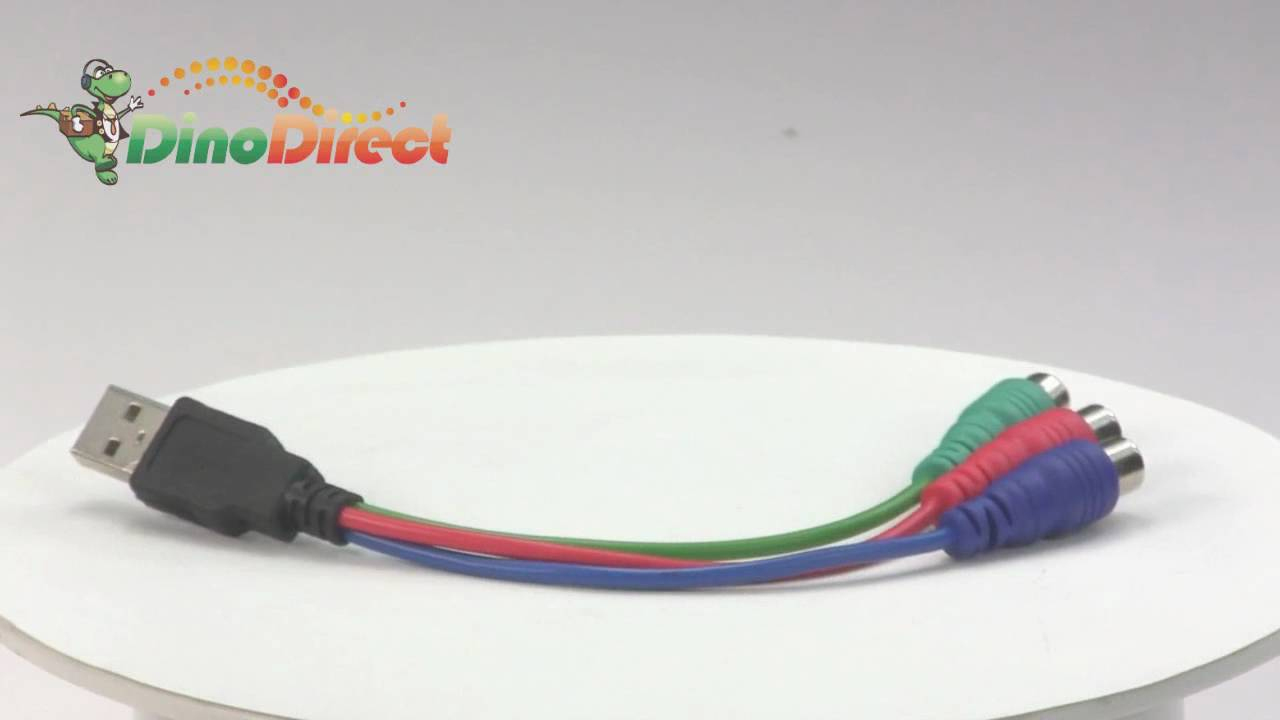 18Cm Usb To 3 Rca Video Converter Cable For Psp From Dinodirect - Usb To Rca Cable Wiring Diagram