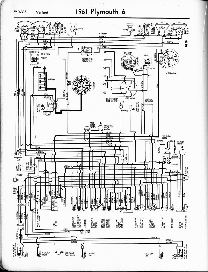 1956 - 1965 Plymouth Wiring - The Old Car Manual Project - Dodge 