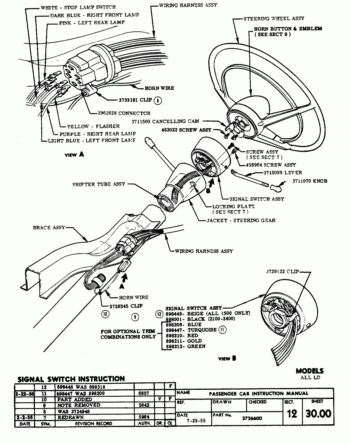 1964 Gm Steering Column Diagram - Great Installation Of Wiring Diagram • - Gm Steering Column Wiring Diagram