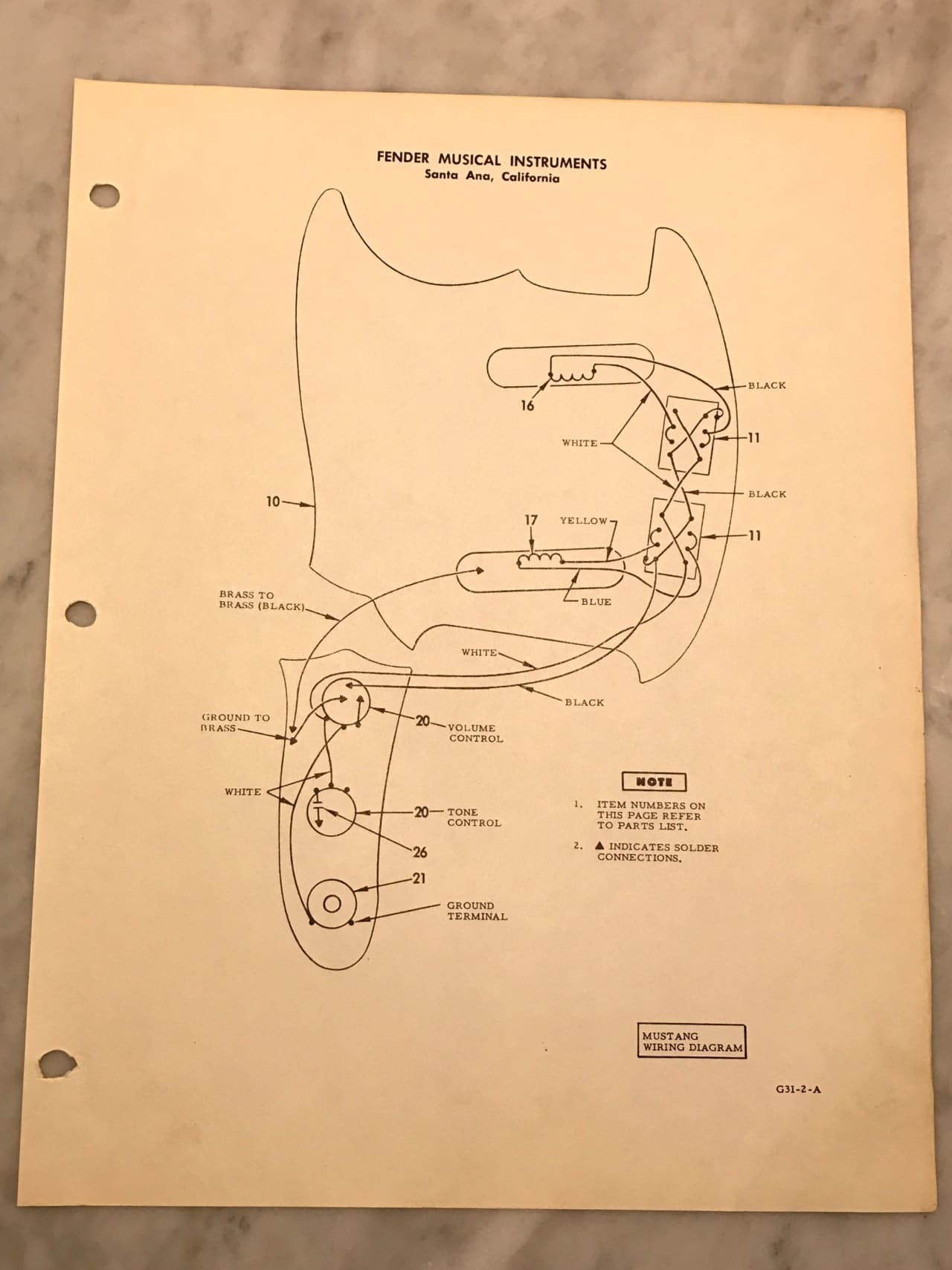 1965 Fender Mustang Wiring Diagram | Wiring Library - Fender Mustang Wiring Diagram