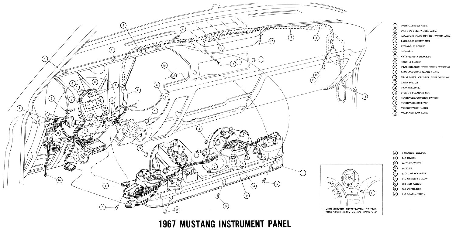 1967 Mustang Wiring And Vacuum Diagrams - Average Joe Restoration - 1967 Mustang Wiring Diagram
