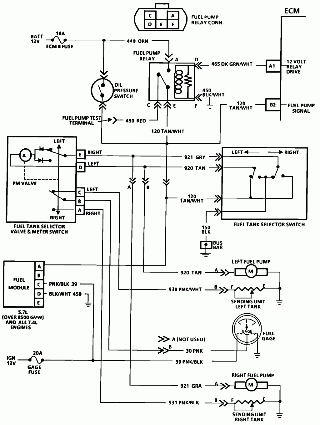 1990 Chevrolet Fuel Tank Wiring - Wiring Diagrams Click - Electric Fuel Pump Wiring Diagram