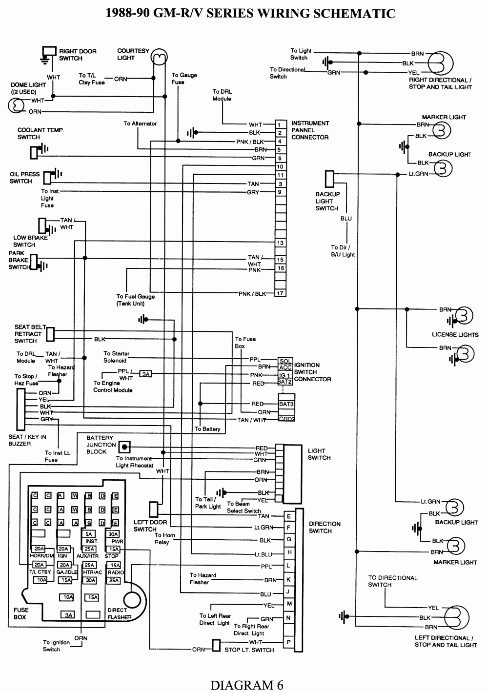 1992 C1500 Wiring Diagram - Data Wiring Diagram Detailed - Chevy Steering Column Wiring Diagram