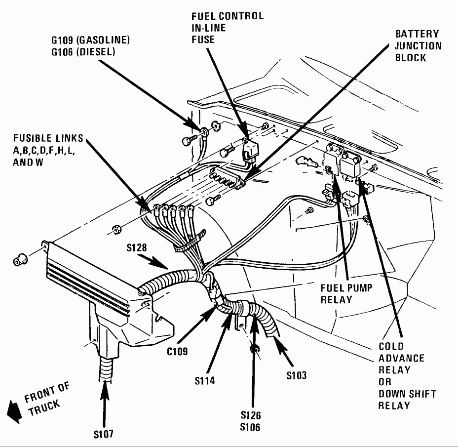 1992 Chevy Truck Fuel Pump Wiring Diagram | Manual E-Books - 1989 Chevy Truck Fuel Pump Wiring Diagram