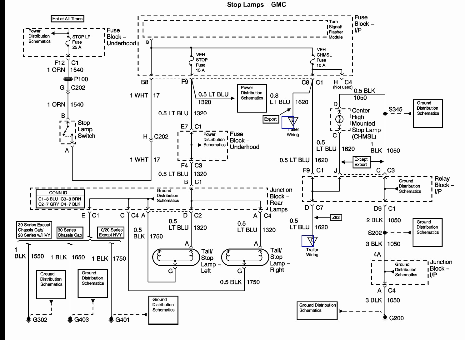 1994 Chevy Truck Brake Light Wiring Diagram - Cadician's Blog