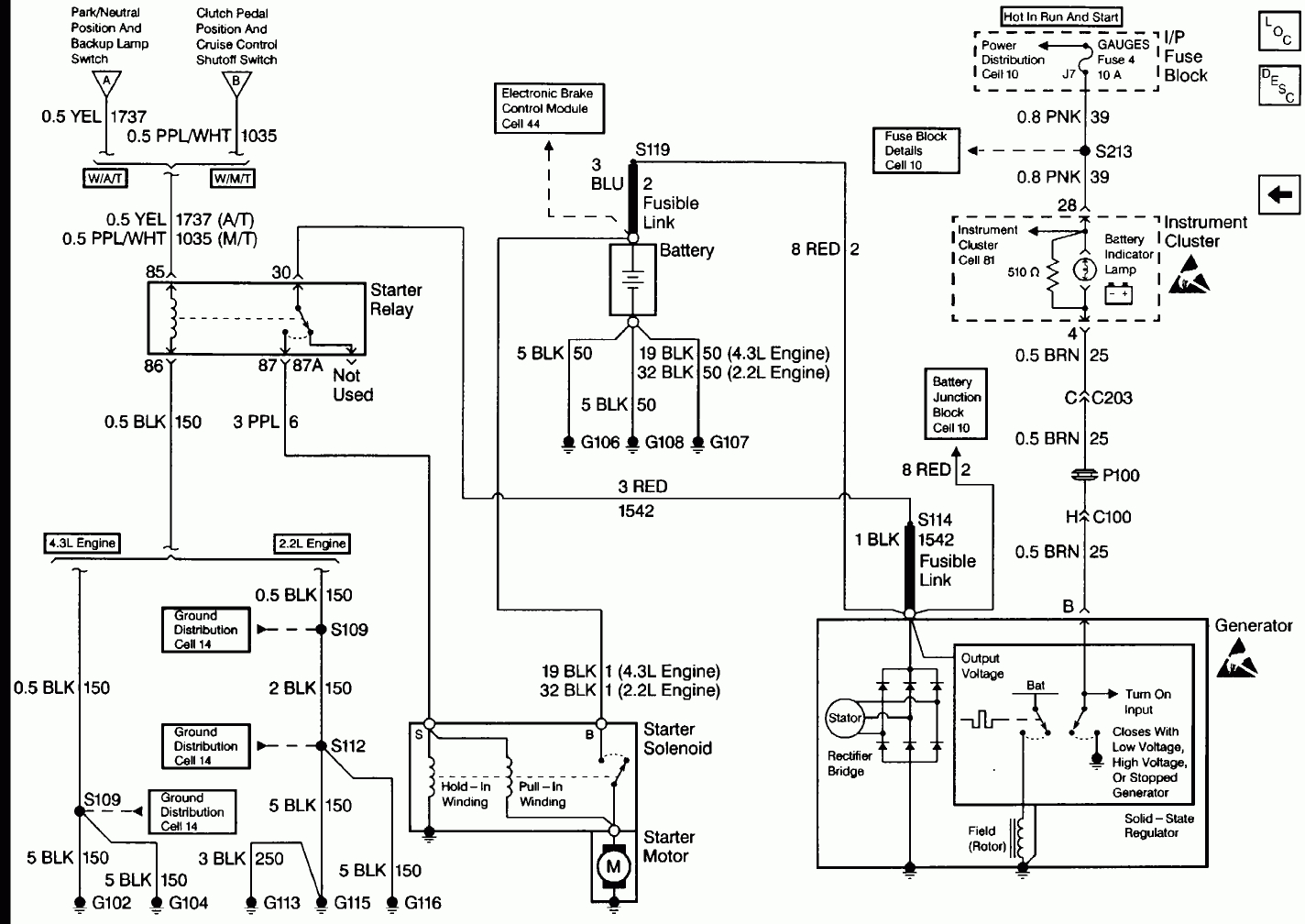 1997 Chevy Schematics | Manual E-Books - 2000 Chevy S10 Wiring Diagram