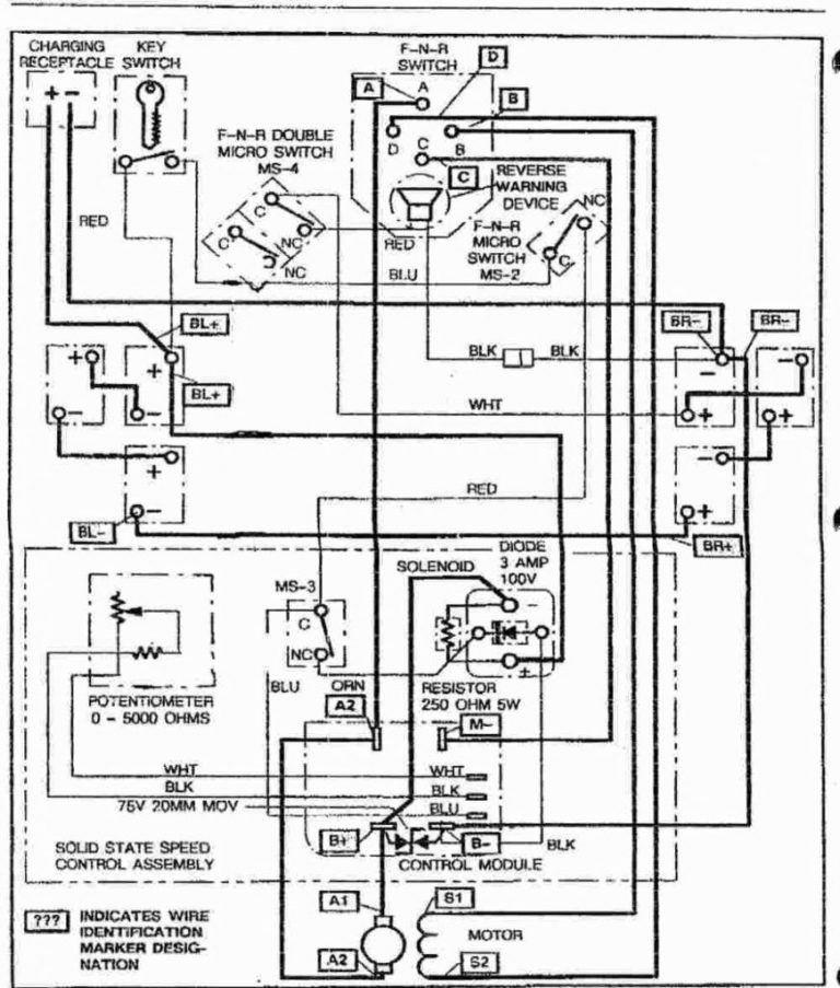 1998 Ezgo Wiring Diagram - Data Wiring Diagram Today - Ezgo 36 Volt