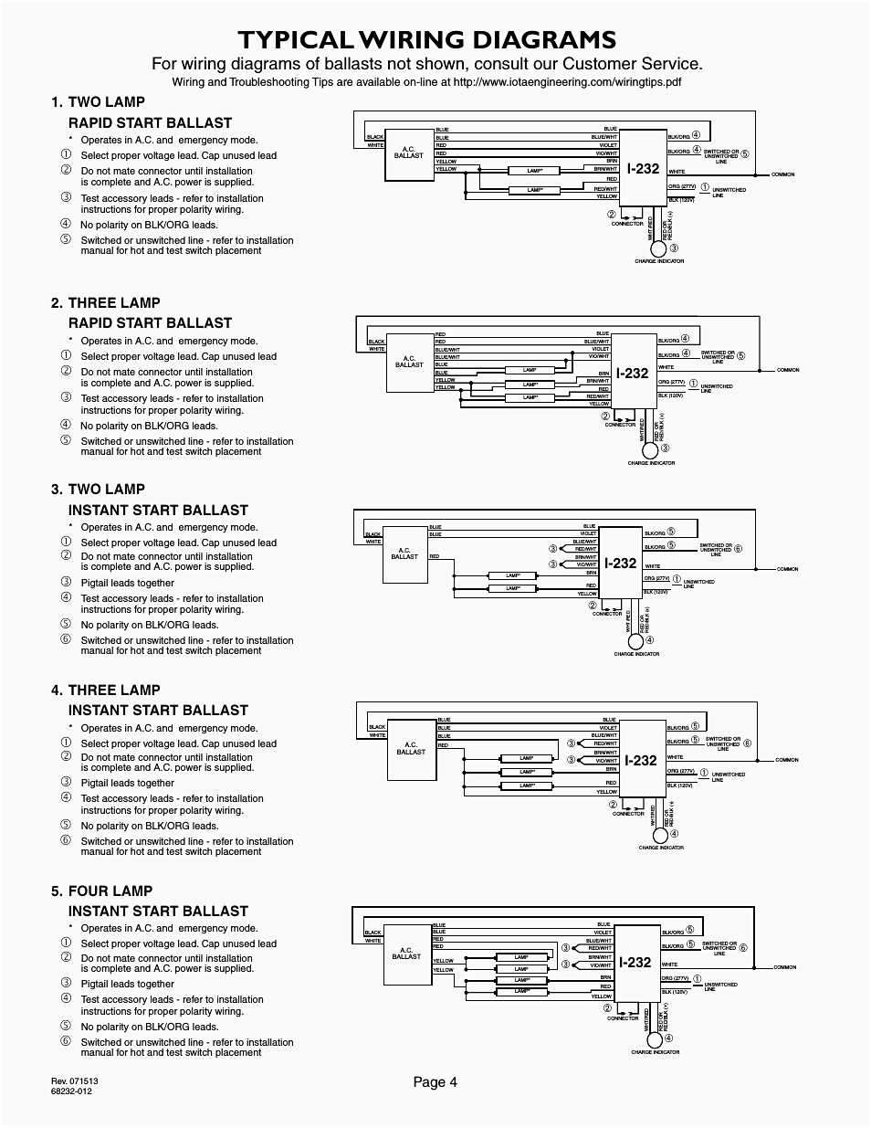 4 Lamp T8 Ballast Wiring Diagram | Wiring Diagram