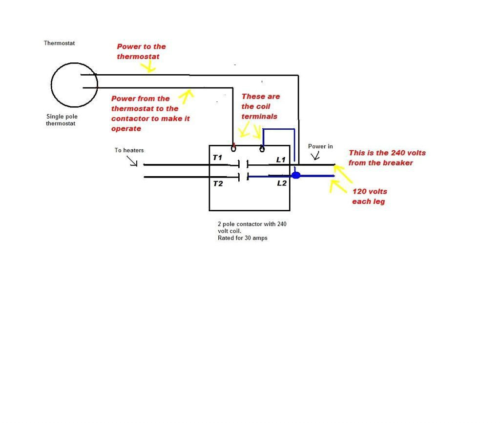 2 Pole Thermostat Wiring Diagram | Manual E-Books - Double Pole Thermostat Wiring Diagram