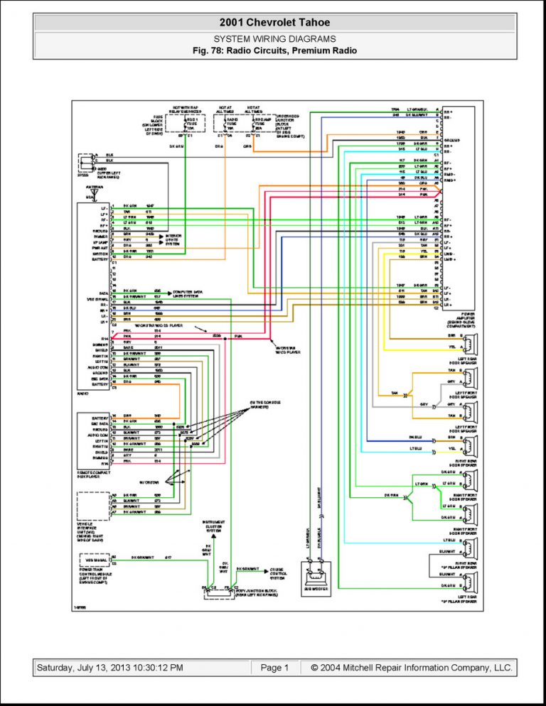 2002 Chevy Silverado Radio Diagram