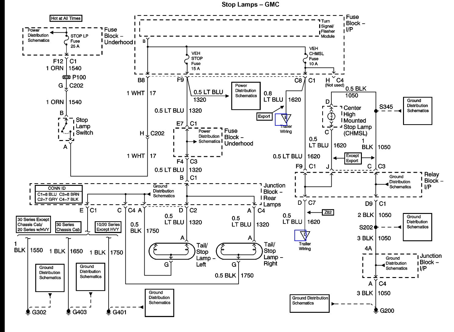 2000 Gmc Tail Light Wiring - Wiring Diagram Data - Tail Light Wiring Diagram Chevy