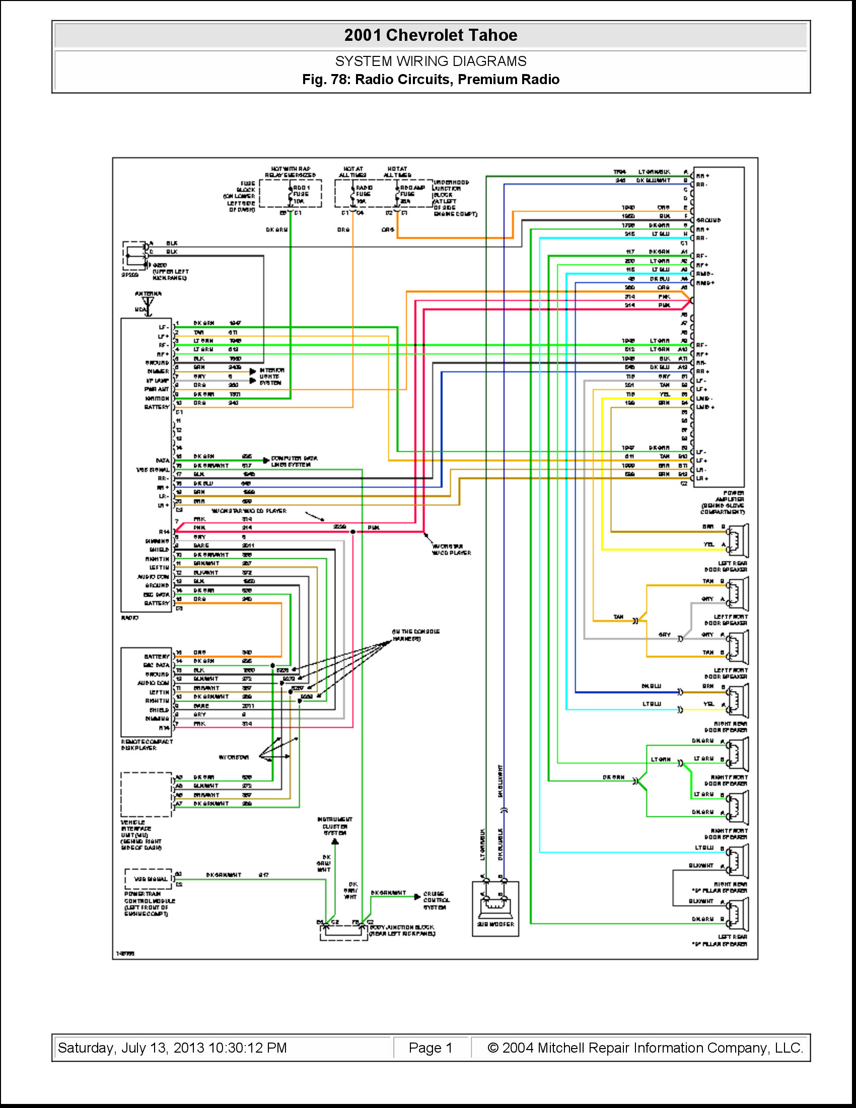 2004 Chevy Tahoe Radio Wiring Diagram Daigram Throughout - 2004 Chevy Tahoe Radio Wiring Diagram