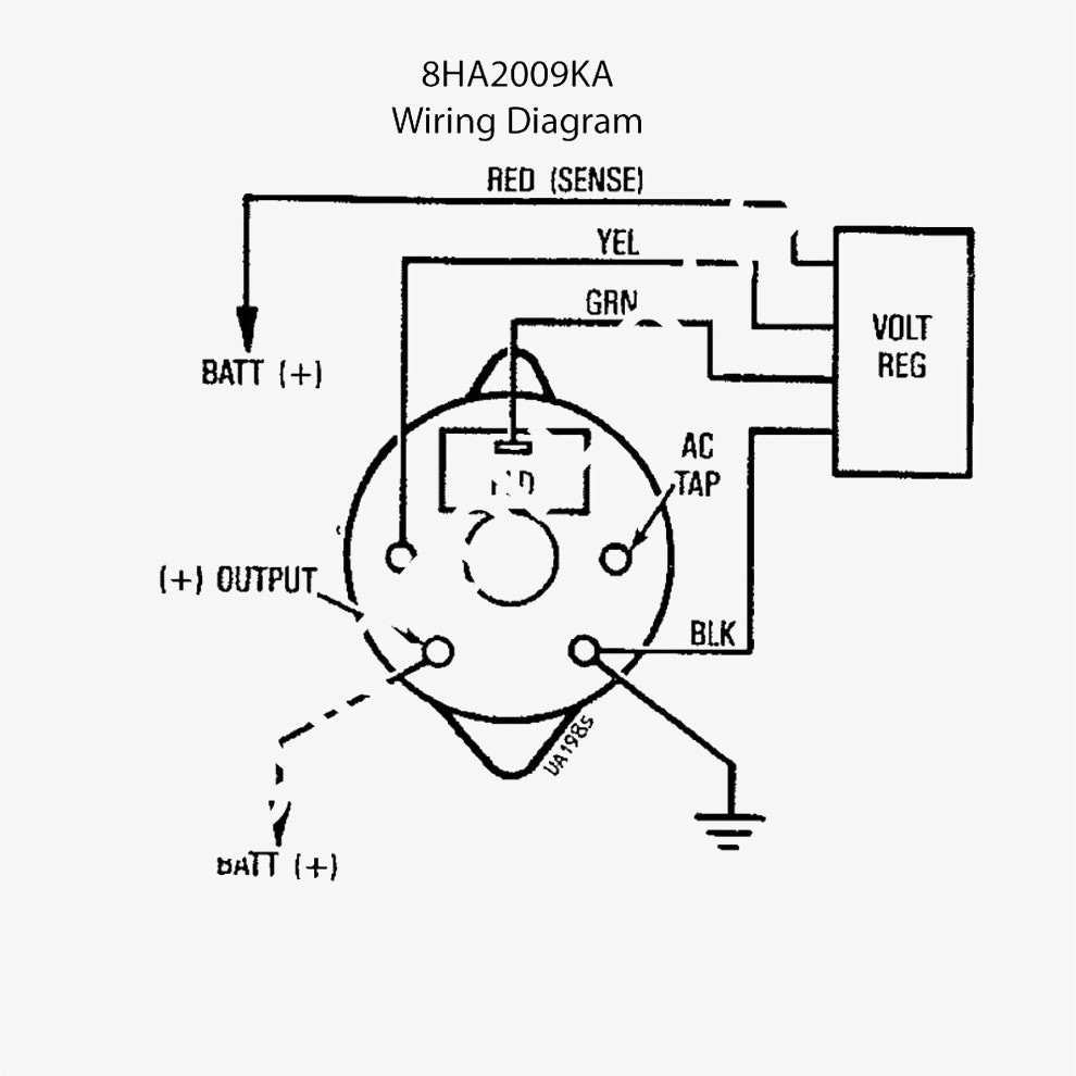 21V 8N 3 Wire Alternator Diagram - Wiring Diagram Detailed - Chevy 4 Wire Alternator Wiring Diagram