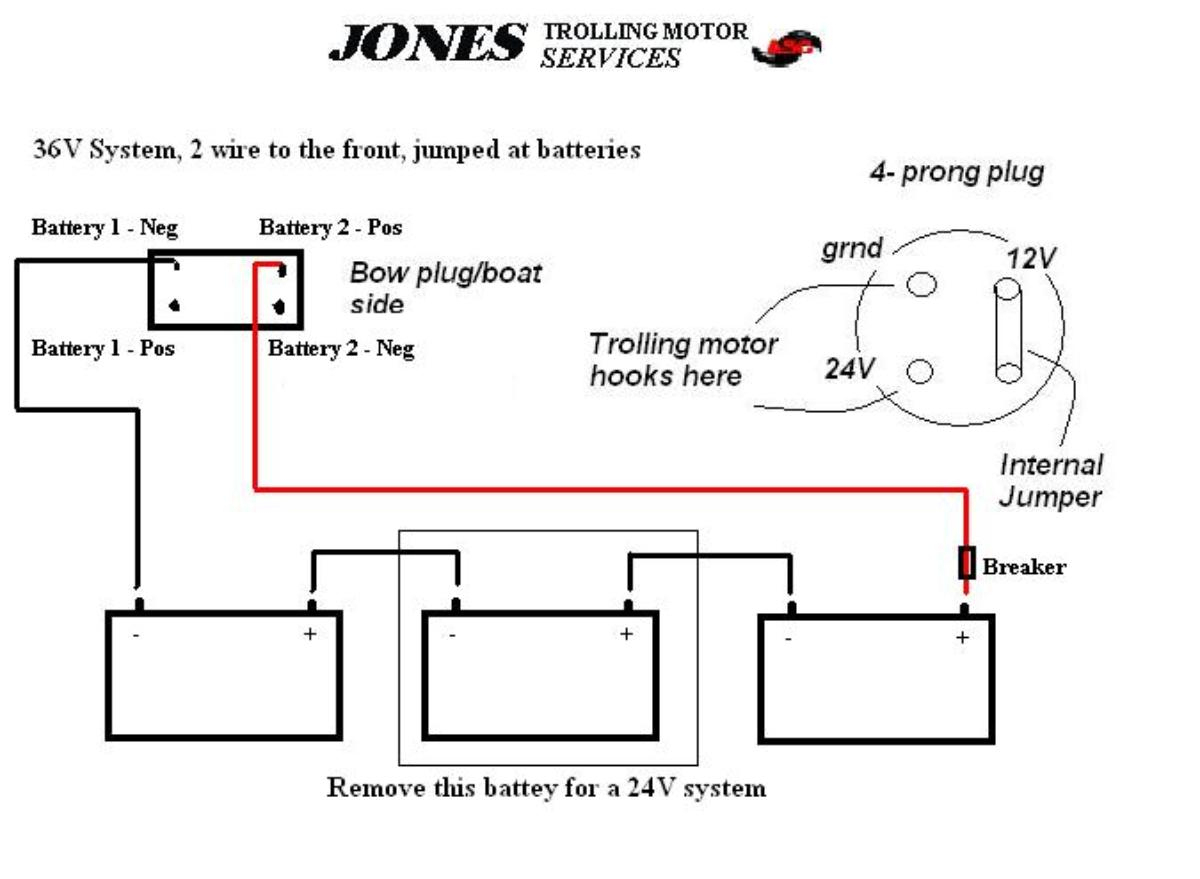 24 Volt Trolling Motor Battery Wiring Diagram | Manual E-Books - 24 Volt Battery Wiring Diagram
