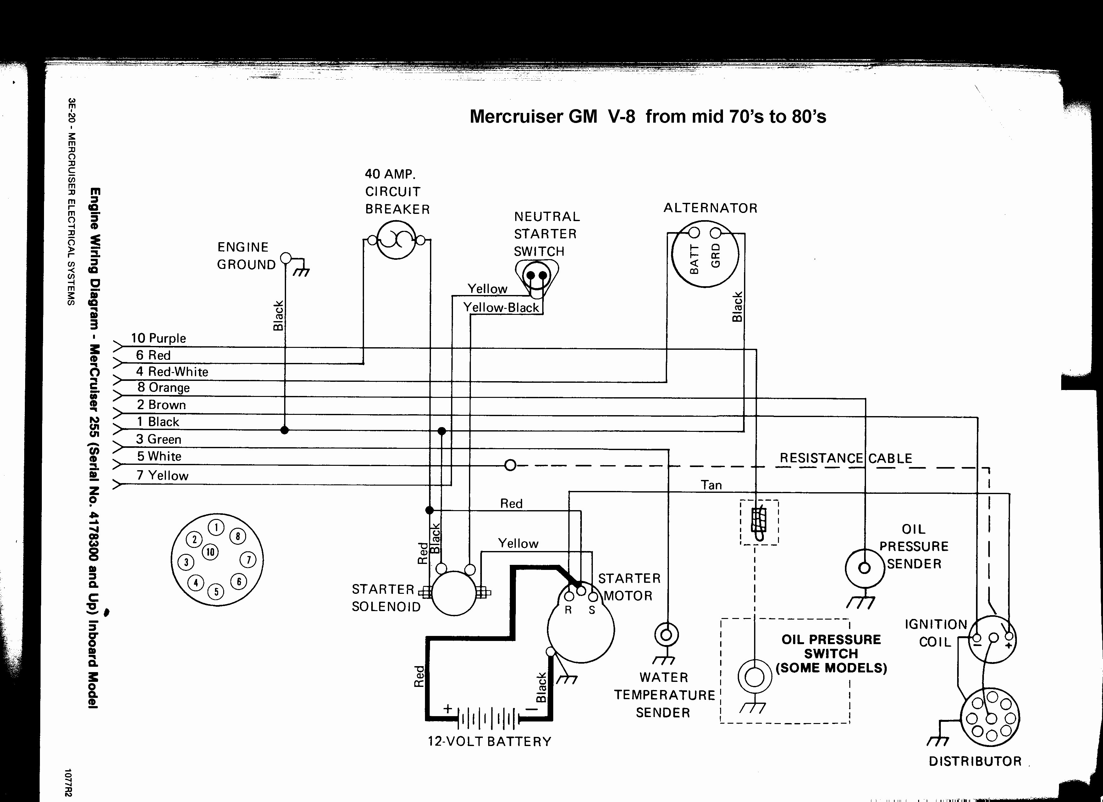 Mercruiser 5 7 Engine Wiring Diagram - Wiring Diagram and Schematic