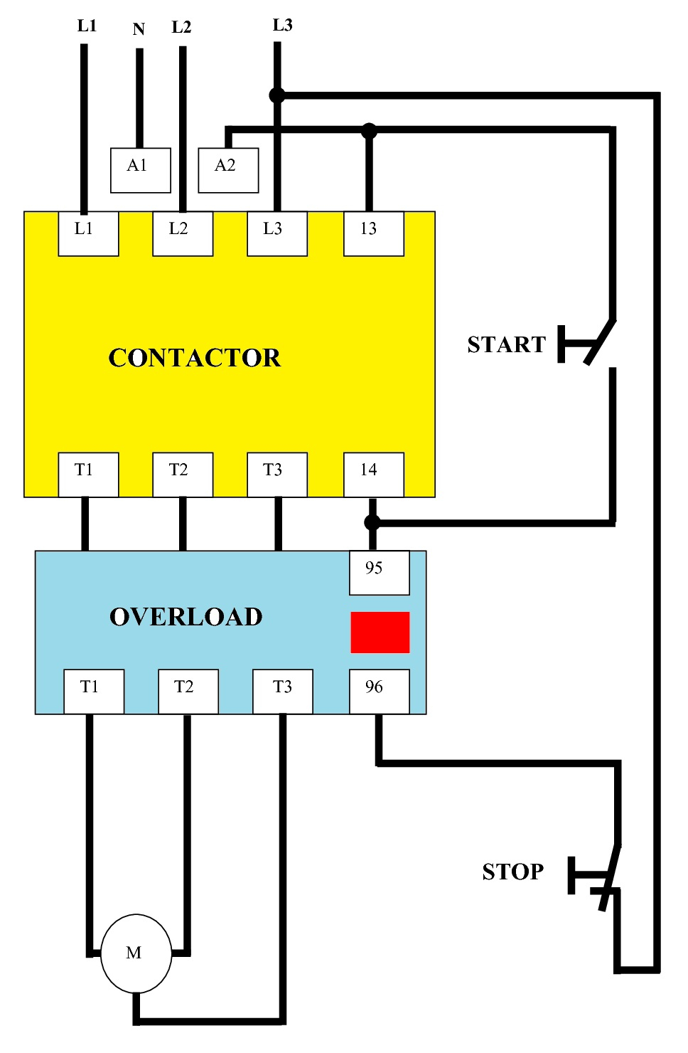 3 Phase Motor Starter Wiring Diagram Pdf - Cadician's Blog