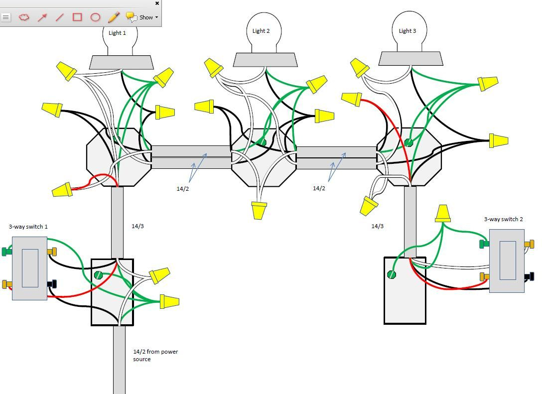 3 Way Switch Wiring Examples - Wiring Diagrams Hubs - 3 Way Lamp Switch Wiring Diagram