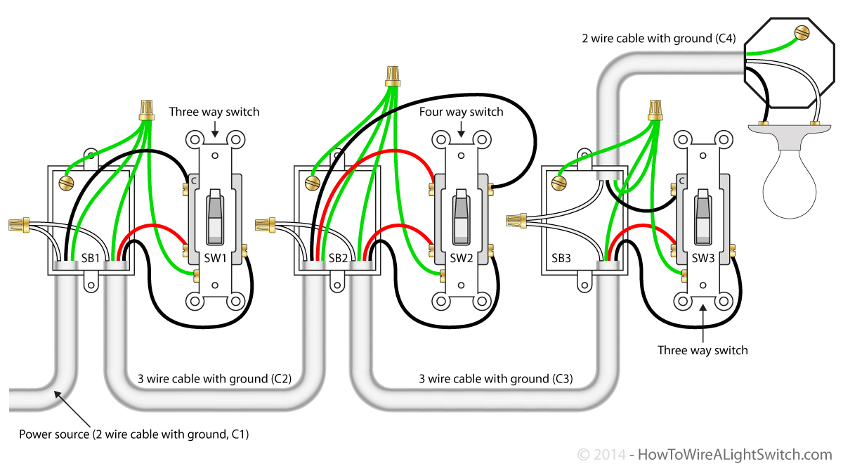 4 Way Wire Diagram | Wiring Library - 4 Way Wiring Diagram