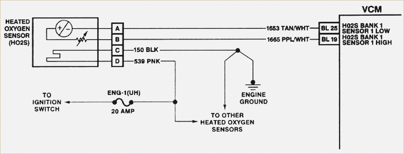 4 Wire O2 Sensor Wiring Diagram