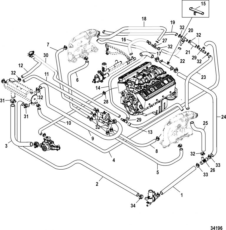 454 Mercruiser Engine Wiring Diagram | Wiring Library - Mercruiser 5.7