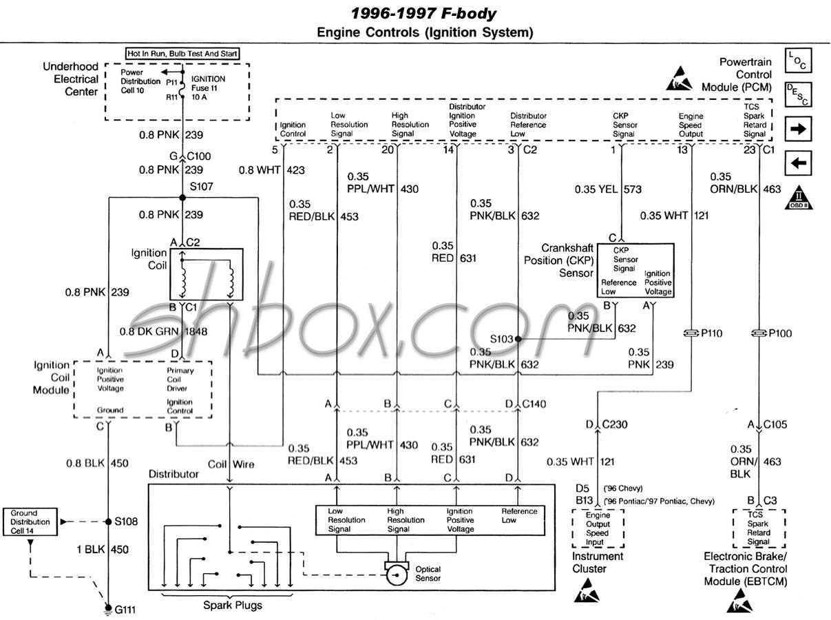 4Th Gen Lt1 F-Body Tech Aids - Data Link Connector Wiring Diagram
