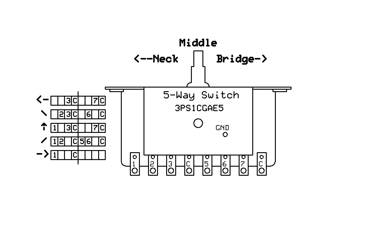 5 Way Switch Wiring Diagram Inline | Manual E-Books - 5 Way Switch Wiring Diagram