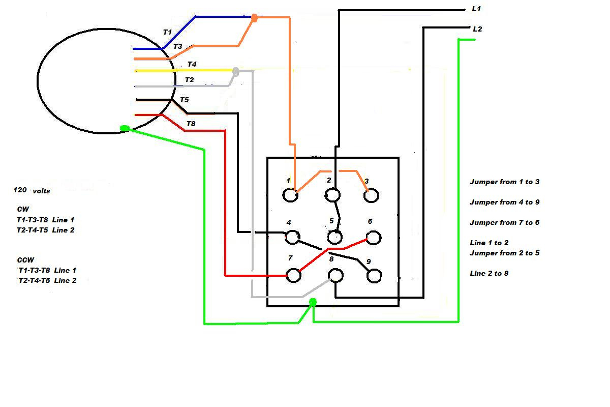 Capacitor How To Wire A 5Leads Single Phase Asynchronous Motor To