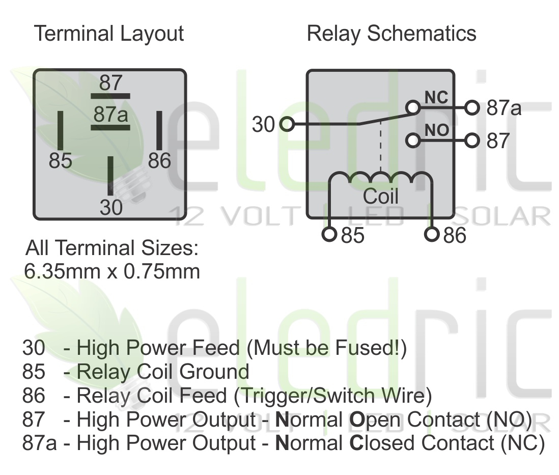 5 Wire Relay Schematic | Wiring Diagram - Automotive Relay Wiring Diagram