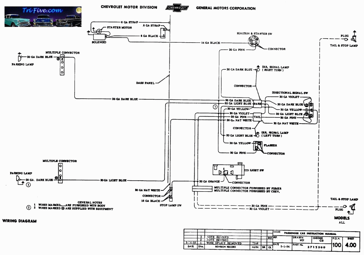 55 Chevy Wiring | Wiring Diagram - Turn Signal Wiring Diagram Chevy Truck