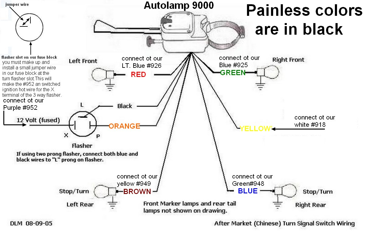 550 Flasher Wiring Diagram - Trusted Wiring Diagram Online - Universal Turn Signal Wiring Diagram
