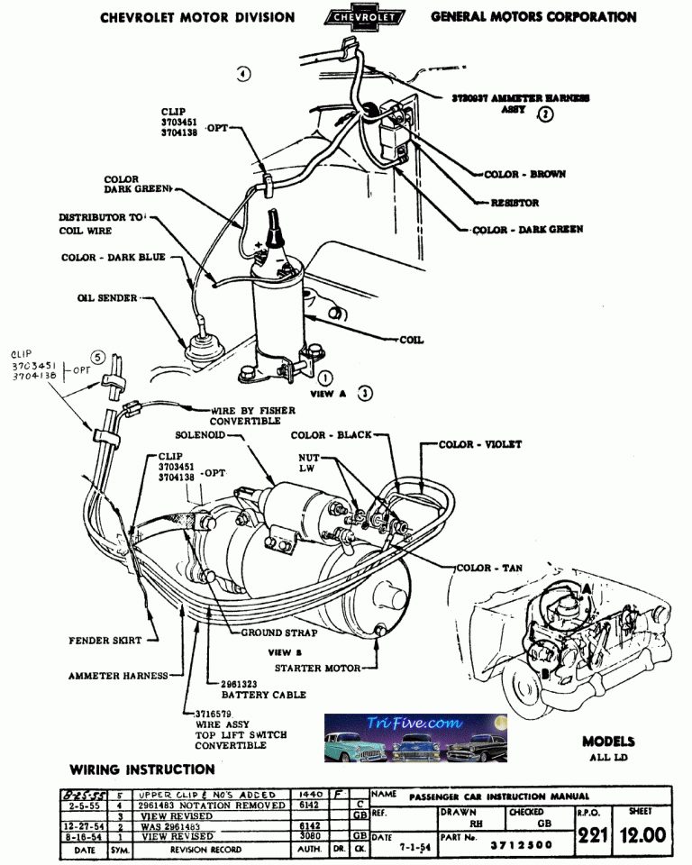 56 Chevy Wiring Harness | Wiring Diagram - Chevy Hei Distributor Wiring ...