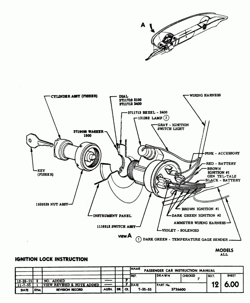 57 Chevy Ignition Switch Wiring Diagram - Wiring Diagrams Hubs - Gm Ignition Switch Wiring ...