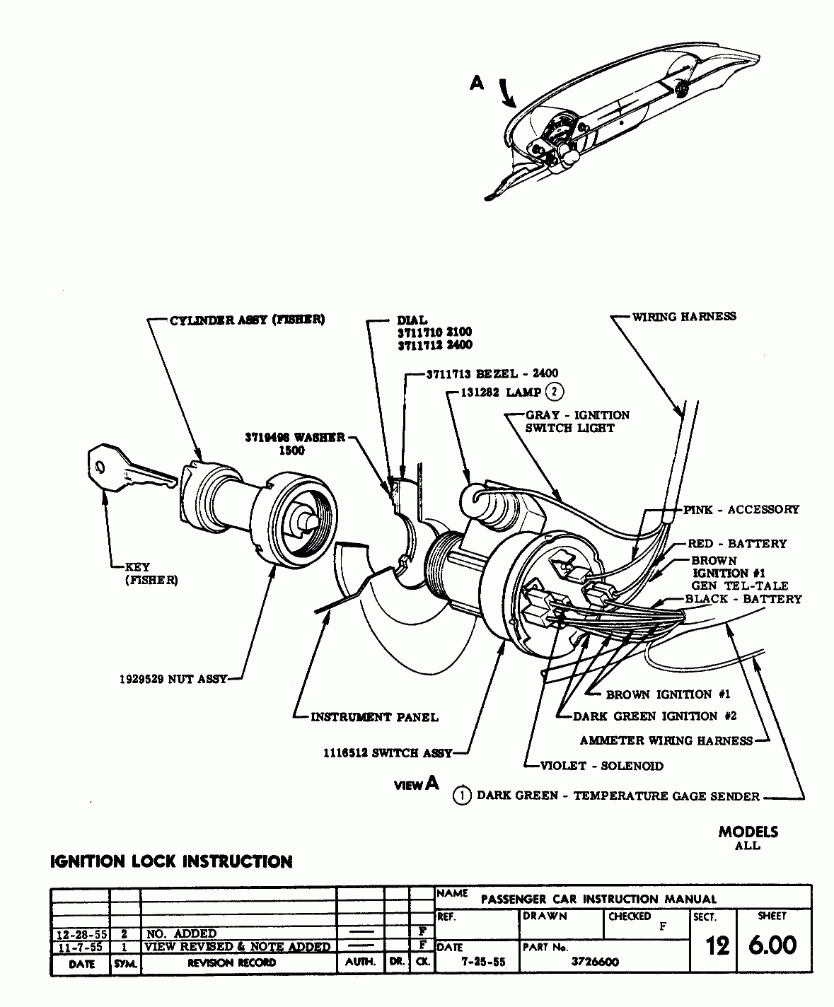 Chevy Ignition Switch Wiring