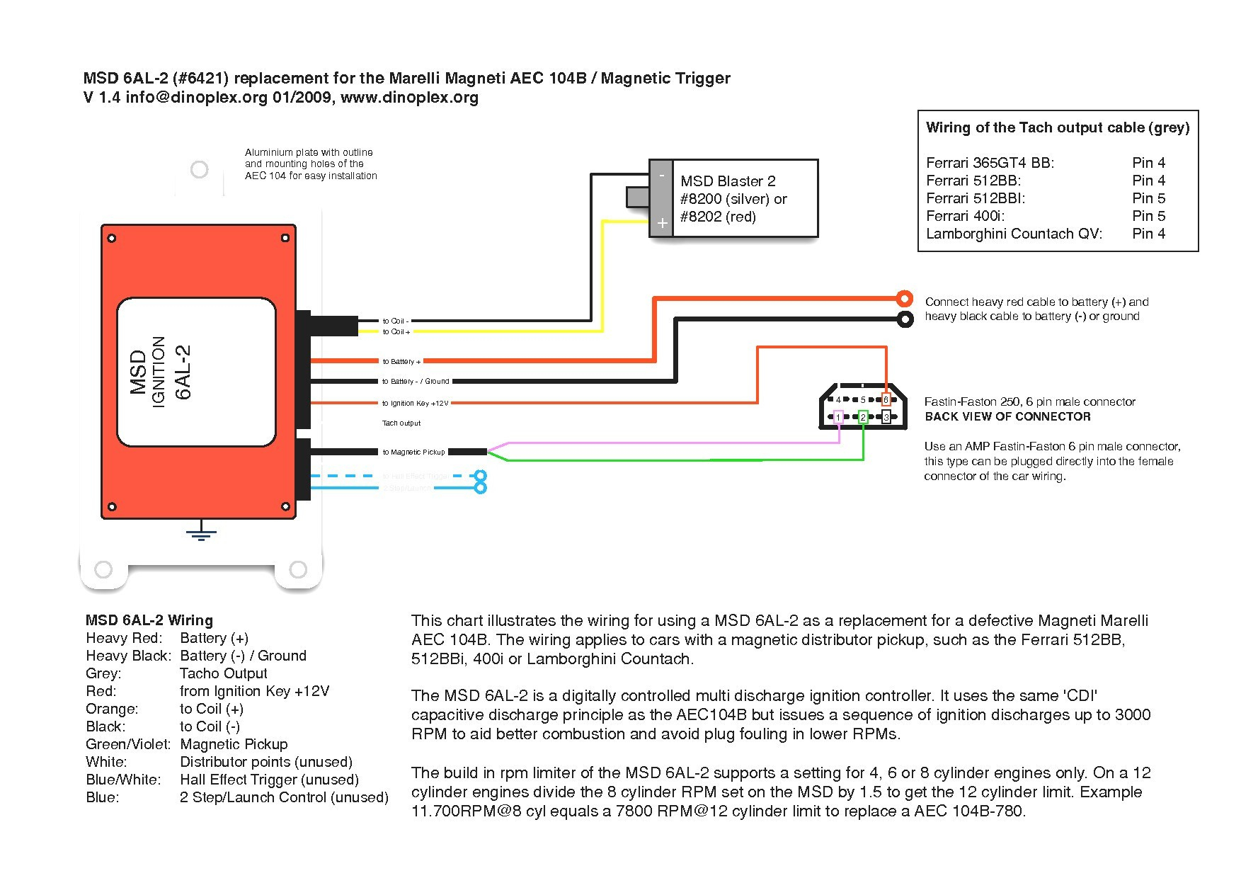 6421 Msd 6Al 2 Wiring Diagram | Manual E-Books - Msd 6A Wiring Diagram