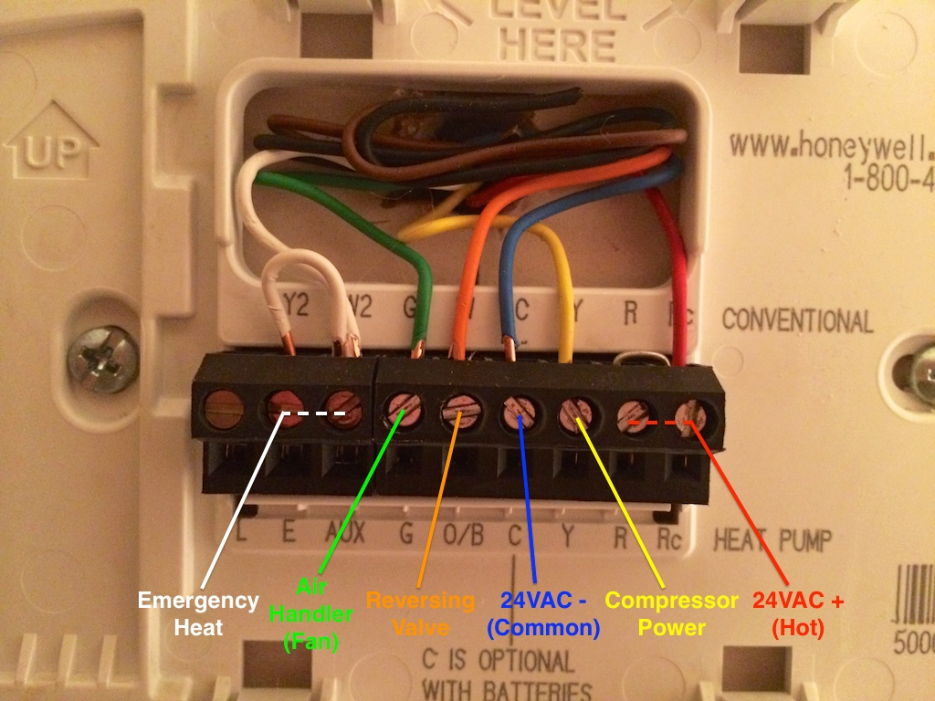 Home Thermostat Wiring Diagram Standard