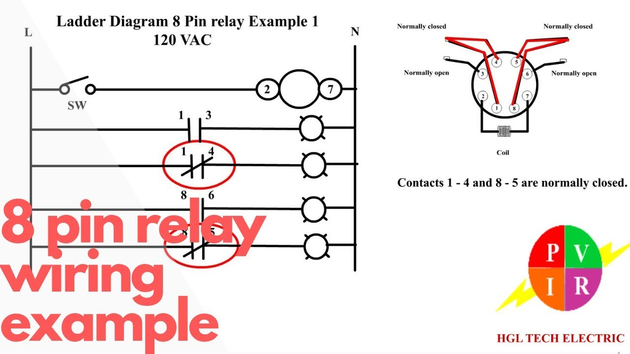 8 Pin Relay Wiring. Relay Connection. 8 Pin Relay Connection - 8 Pin Relay Wiring Diagram