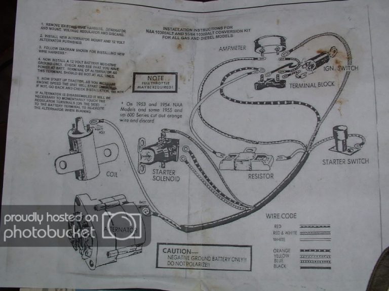 9n ford tractor wiring diagram
