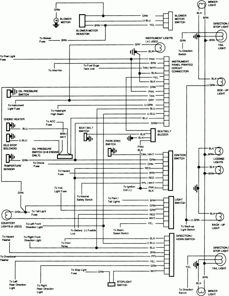 85 Chevy Pickup Blower Motor Wiring Diagram - Wiring Data  