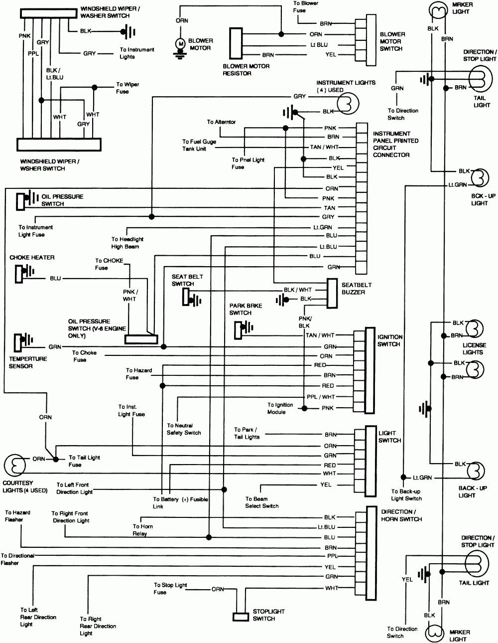 85 Chevy Truck Wiring Diagram | 85 Chevy: Other Lights Work But The - Chevy Express Tail Light Wiring Diagram