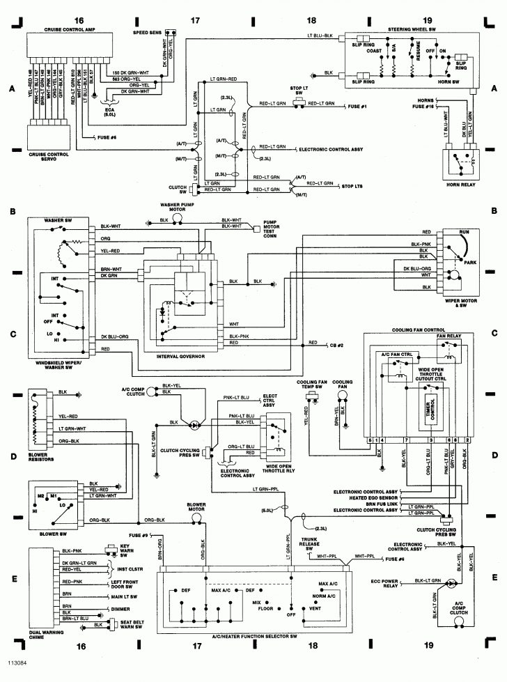 Wiper Motor Wiring Diagram 1986 Mustang