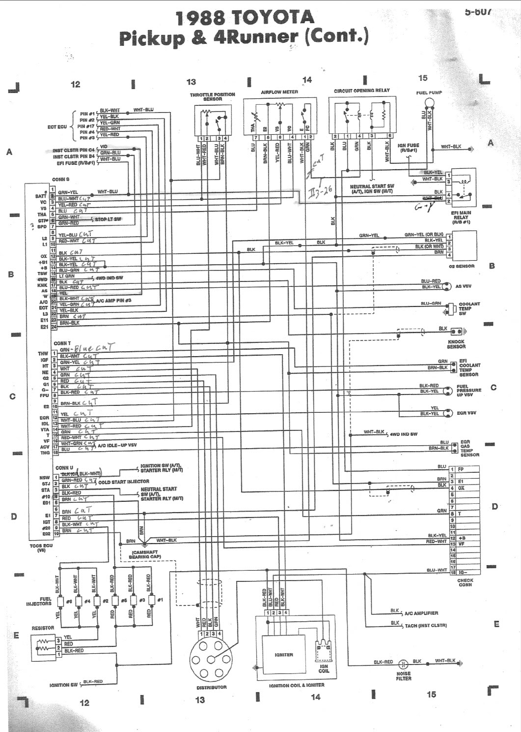 89 Toyota Pickup 3.0 O2 Sensor Wiring Help!! - Yotatech Forums - O2 Sensor Wiring Diagram